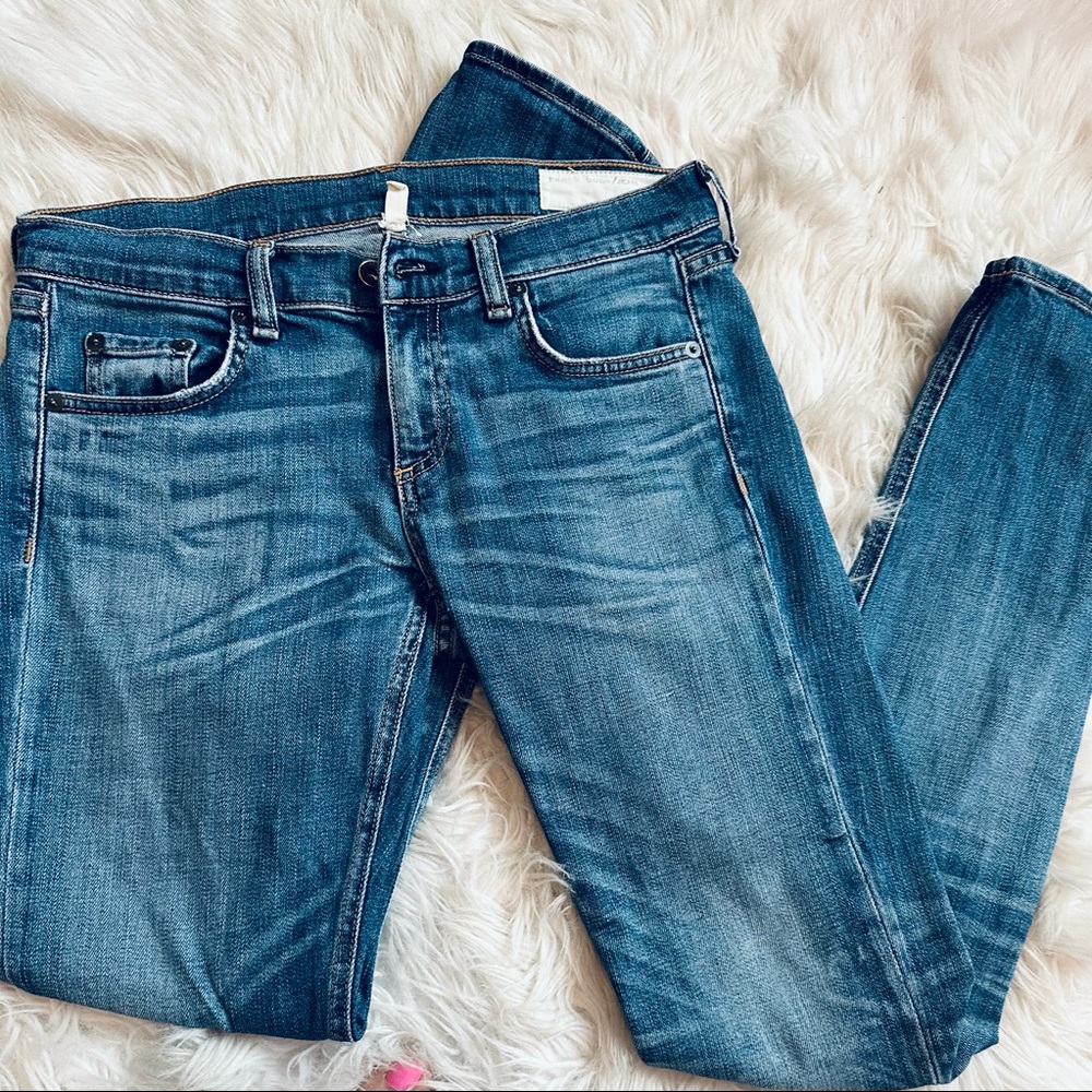 Rag & Bone skinny low rise jean
